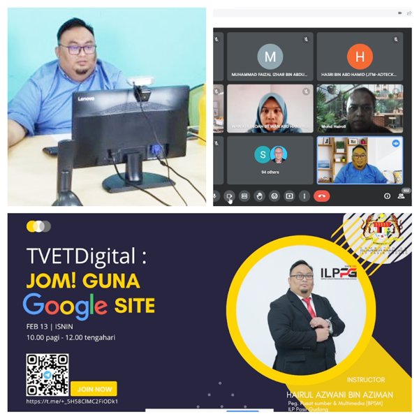 WEBINAR TVETDIGITAL : JOM! GUNA GOOGLE SITE